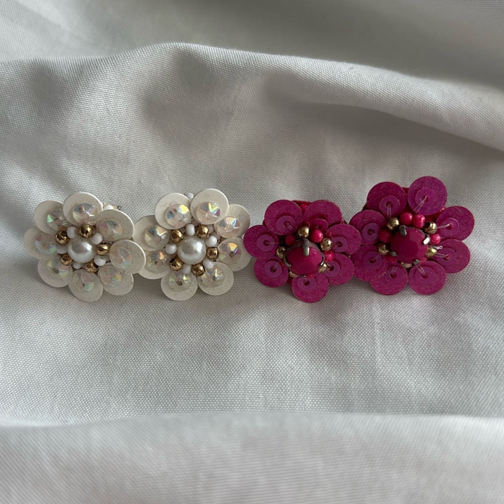 (2) pairs of Lisi Lerch beaded earrings
